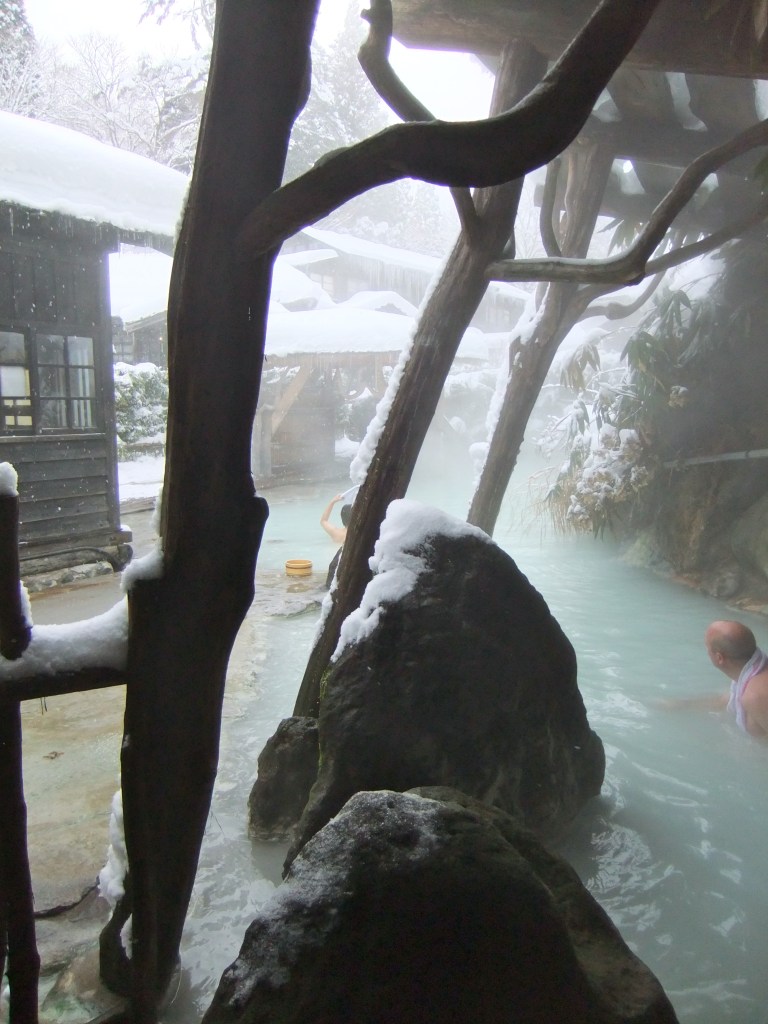 The author at Tsurunoyu Onsen